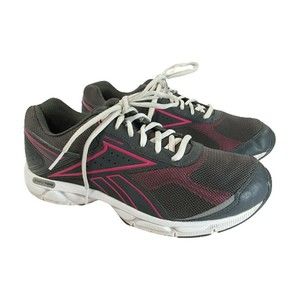 Reebok Womens Size 9.5 Simply Tone Walking Running Shoes Gray Pink Athletic EUC